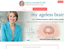 Tablet Screenshot of drnancylonsdorf.com